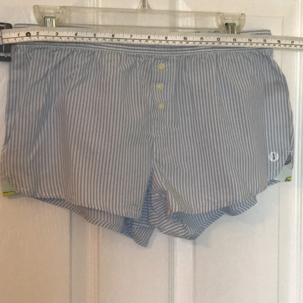 Aerie stripe blue pajama set 100% cotton - Picture 7 of 9